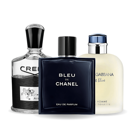 Bleu de Chanel, Creed Aventus, Light Blue Dolce & Gabbana