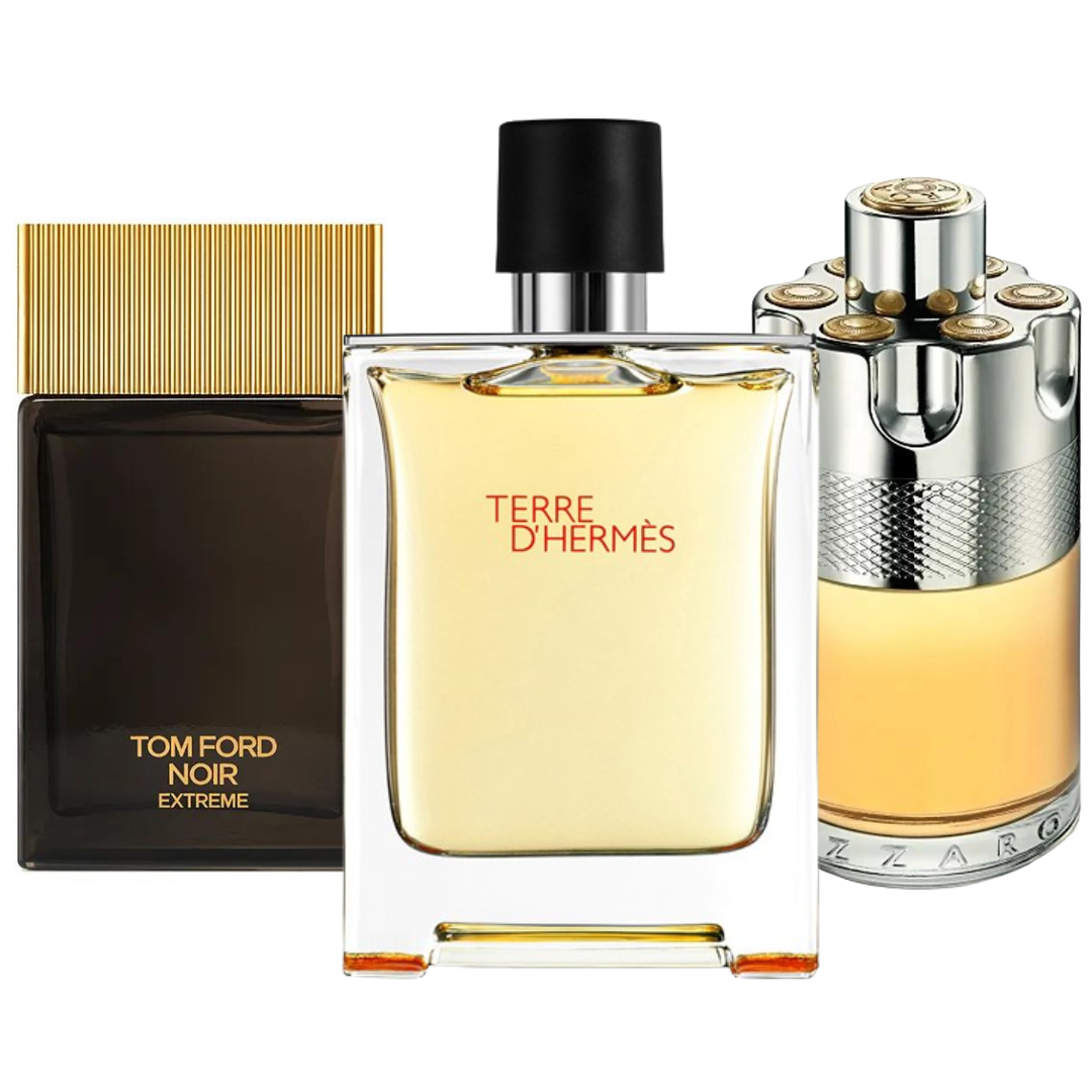 Terre d’Hermès, Azzaro Wanted, Tom Ford Noir Extreme
